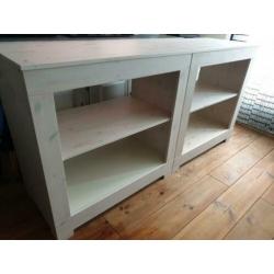 Open kast tv kast tv meubel tv-meubel kastje white wash hout