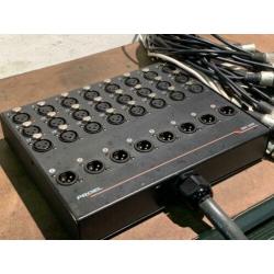 Proel EBN 2408 Multi kabel XLR stagesnake 25m met stageblock