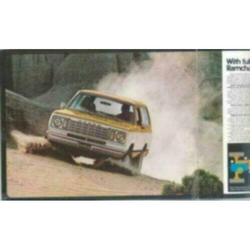 1977 Dodge Ramcharger Brochure USA