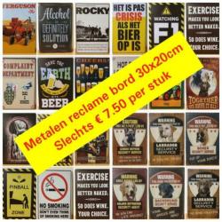 Vintage custom hot rods reclamebord wandbord van metaal
