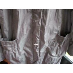 mj/ Jas/winterjas/maat 48 = 44 groen/grijs fleece voering