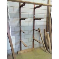 2 geconstrueerde stalen wand draagarm steunen