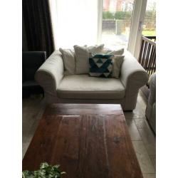 Trendhopper Loungebank en Loveseat crème