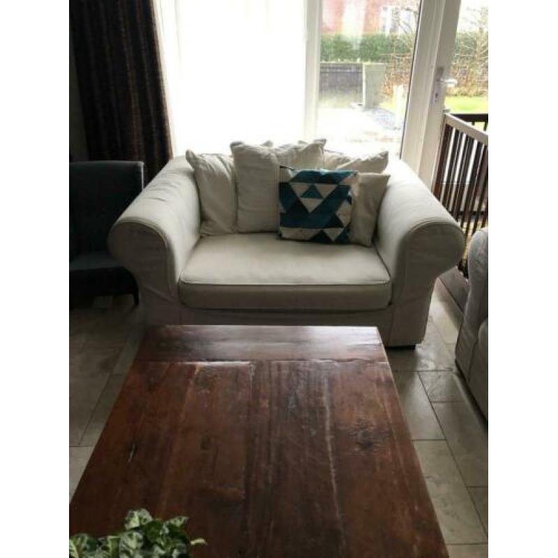 Trendhopper Loungebank en Loveseat crème