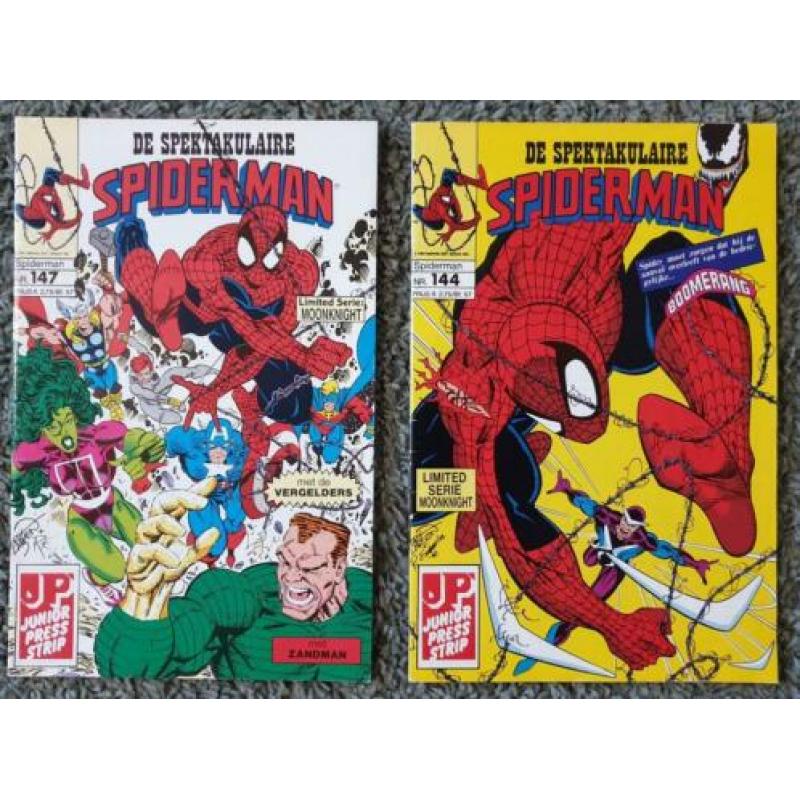 Spektakulaire spiderman comics. 1991. 2 euro per stuk.