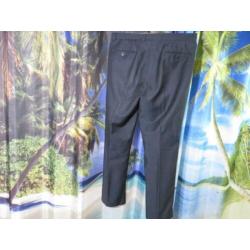 blauwe broek 10% wol mt 48/50 Taylor & Wright
