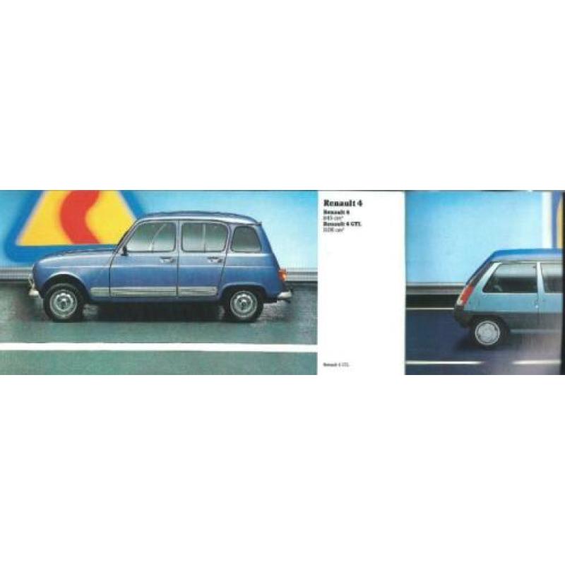Renault programmafoldertje 1985