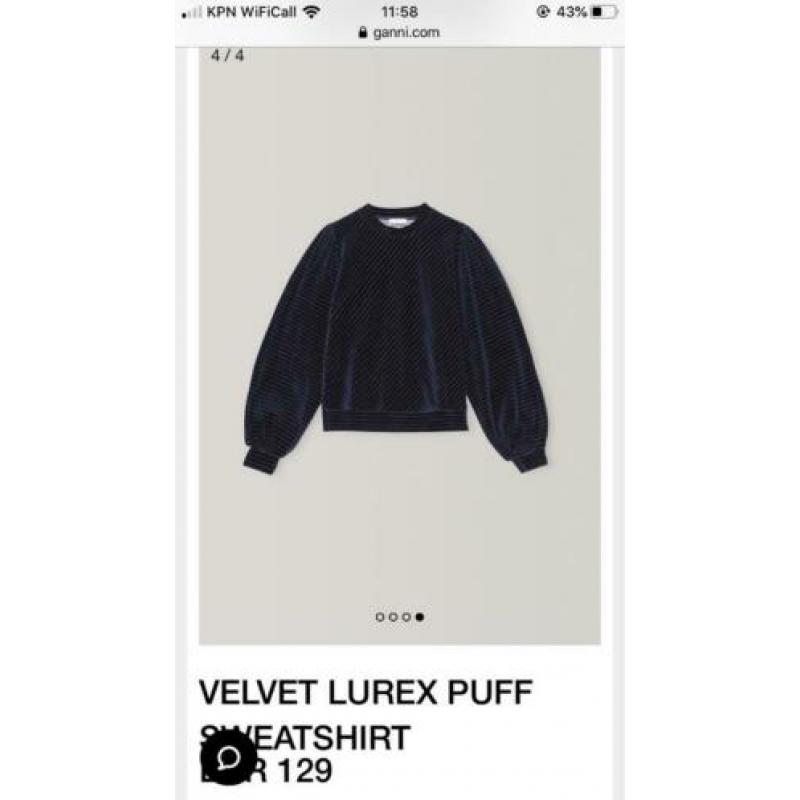 Ganni trui lurex maat 36
