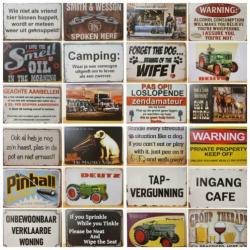Caution Beagle hond security alarm reclamebord van metaal