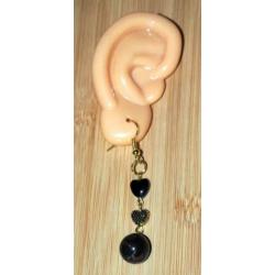 Hart oorbellen met clips, haakjes of stekers (H0881)