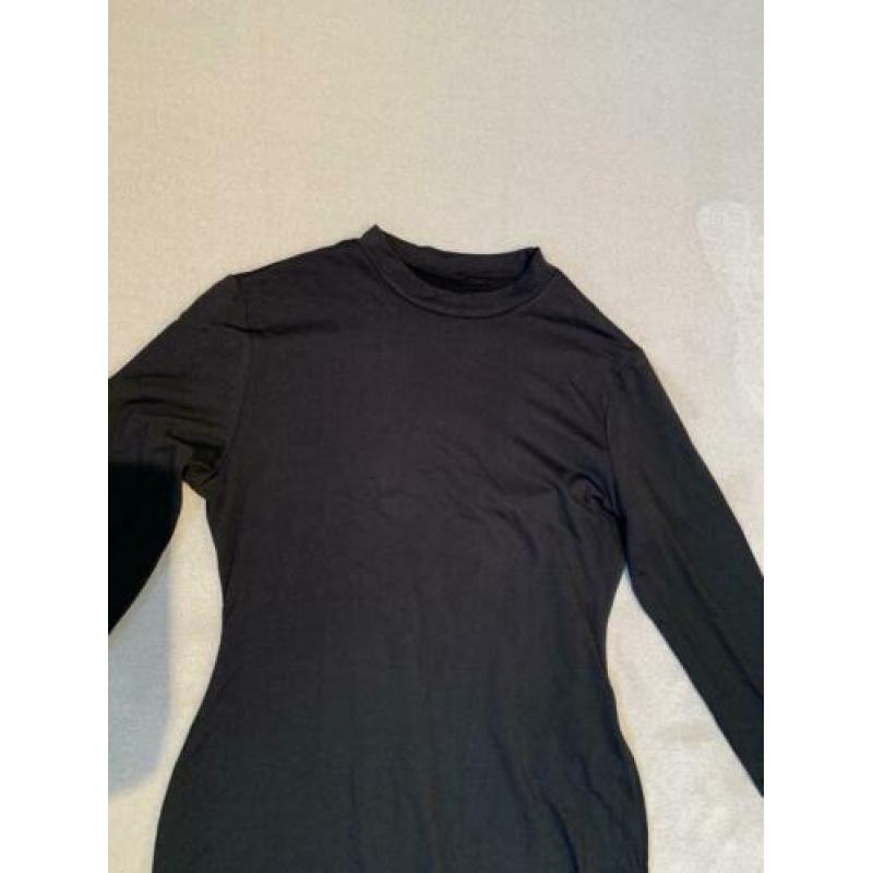 Dames midi jurk met split maat m
