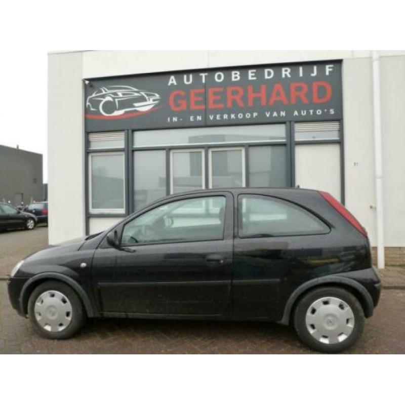 Opel Corsa 1.2 16V Twinport 3D 2004 Zwart *APK*FEB*2021*
