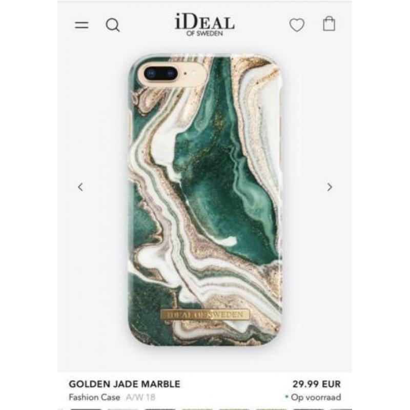 Marble Ideal of Sweden telefoonhoes en ring IPhone 8 Plus