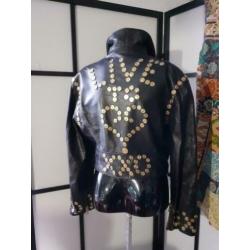 Moschino leren (biker)jack maat M