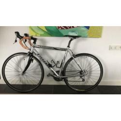 Racefiets, Stevens Stelvio 56cm frame, mat zilver