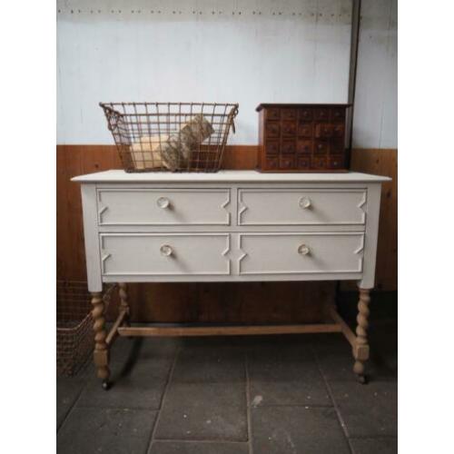 Brocante ladekast dressoir tvkast vintage antiek engels