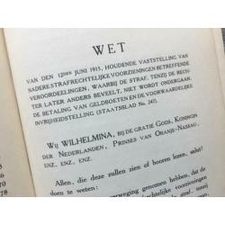 De wet op de voorwaardelijke veroordeling. / 1916