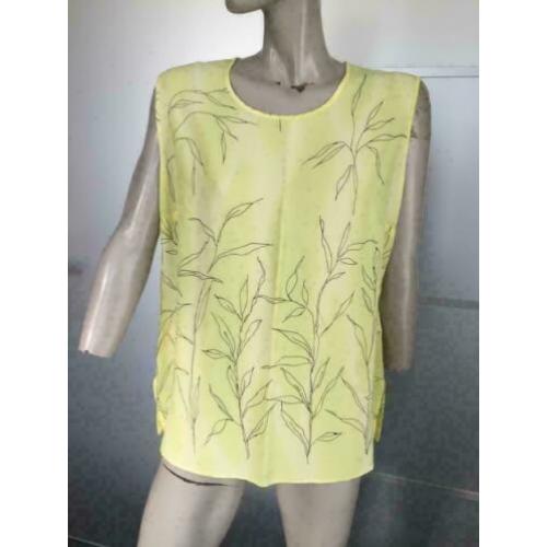 B105 Eugen Klein: geel top blouse Maat42=L