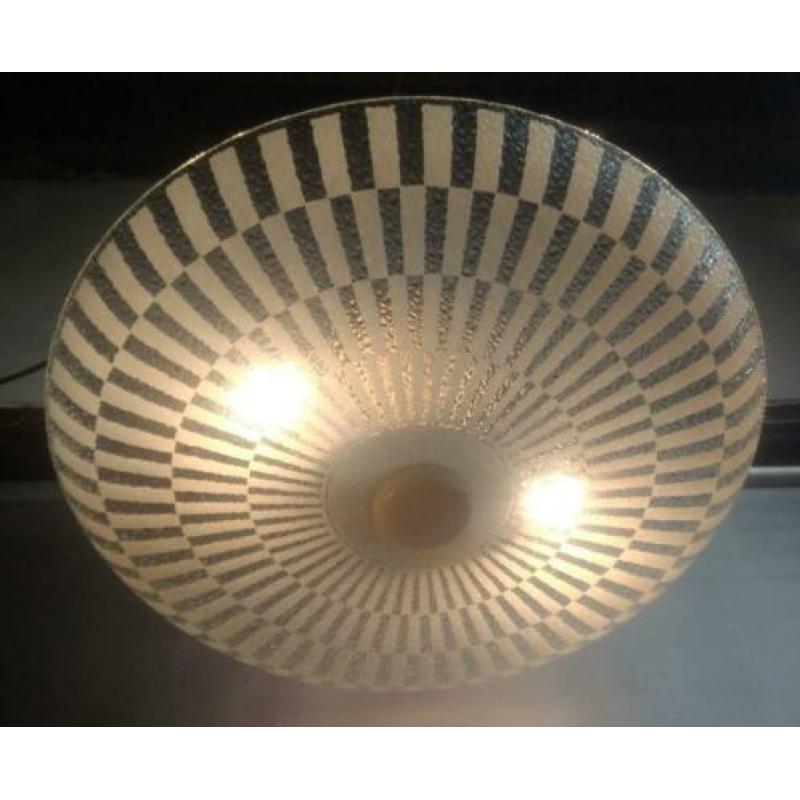 Philips plafonniere, glas,fifties,dutch design,retro,vintage