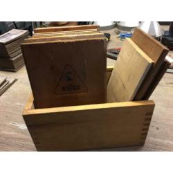 Oude kistjes, houten kistjes