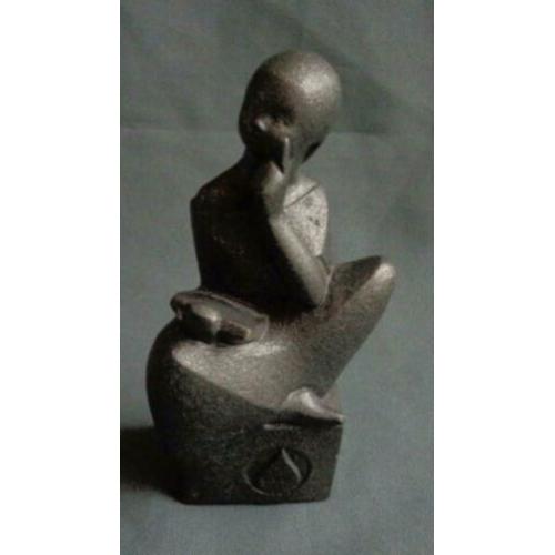 TERRE DES HOMMES Laat ze leren beeldje composiet 12cm 1989 f