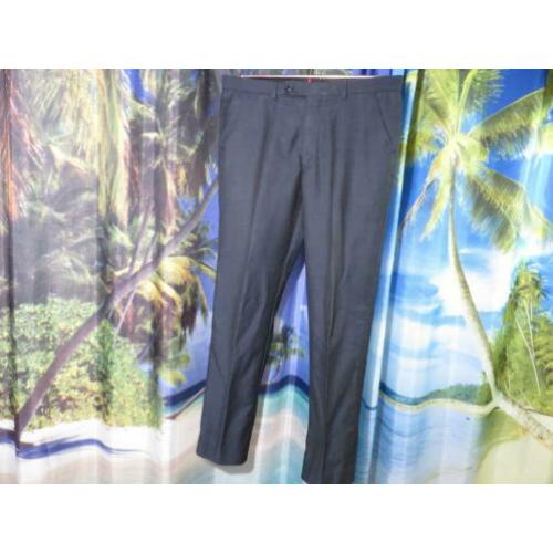 blauwe broek 10% wol mt 48/50 Taylor & Wright