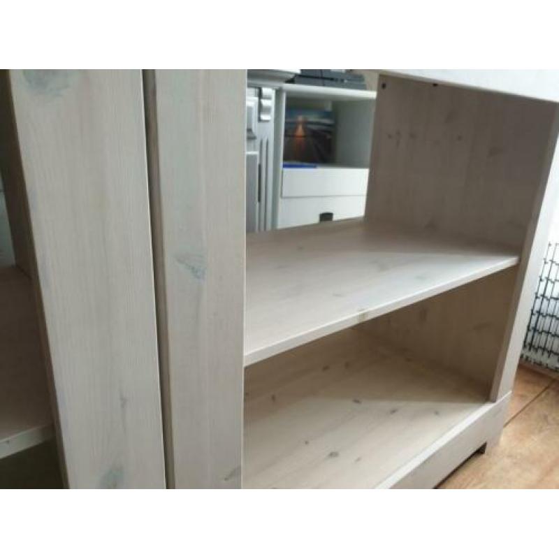 Open kast tv kast tv meubel tv-meubel kastje white wash hout