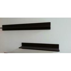 Wandplanken in koloniale stijl 2 stuks