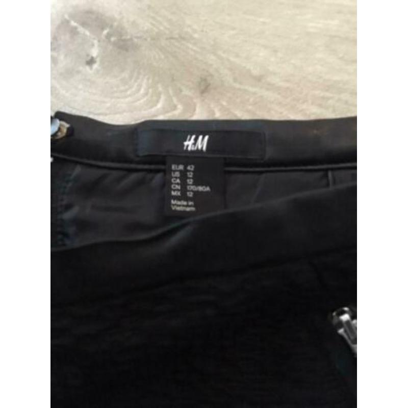 Nieuw zw rok h&m pu leder afgezet 40