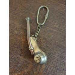 3 koperen sleutelhanger