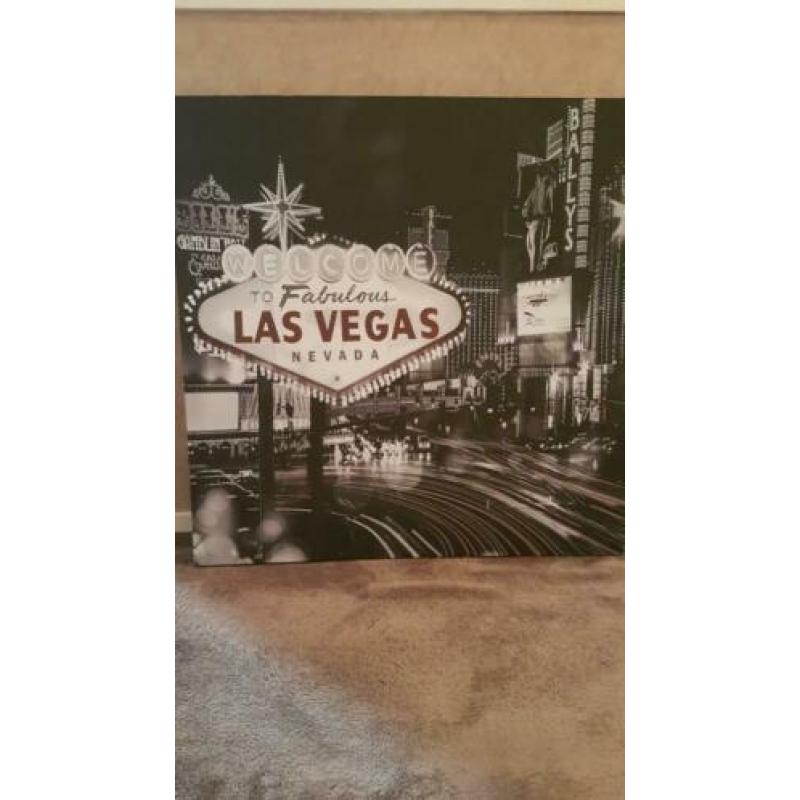 Mooi groot schilderij las Vegas nieuw