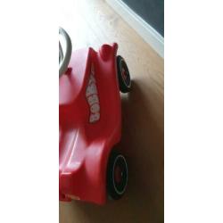 Rode bobby-car loopauto - bobbycar in het rood- bobby car