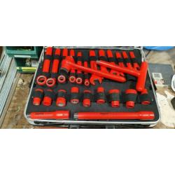 Knipex gereedschapskoffer met VDE gereedschap 1000 volt