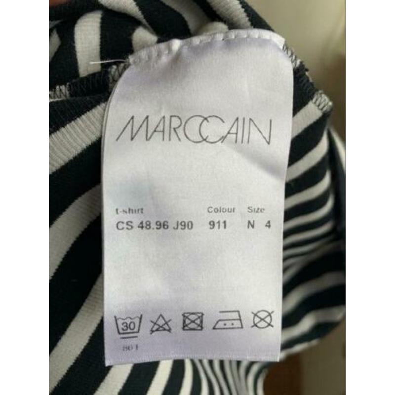 Marc Cain Sports Crop top maat N4 L 42 zwart wit gestreept