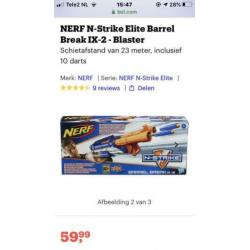 Nerf-N-strike dual barrel blaster
