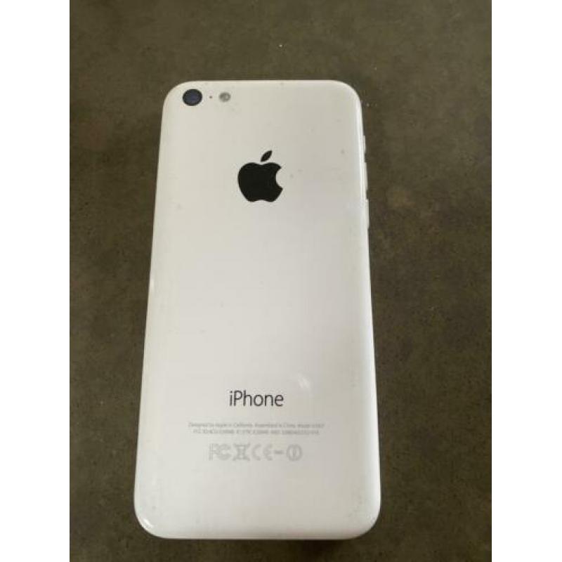 iPhone 5c wit (2 hoesjes) 8 GB