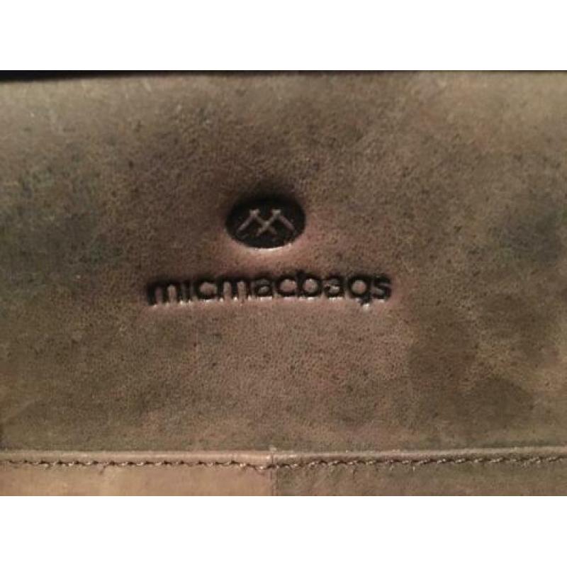 Lederen luiertas Micmagbag