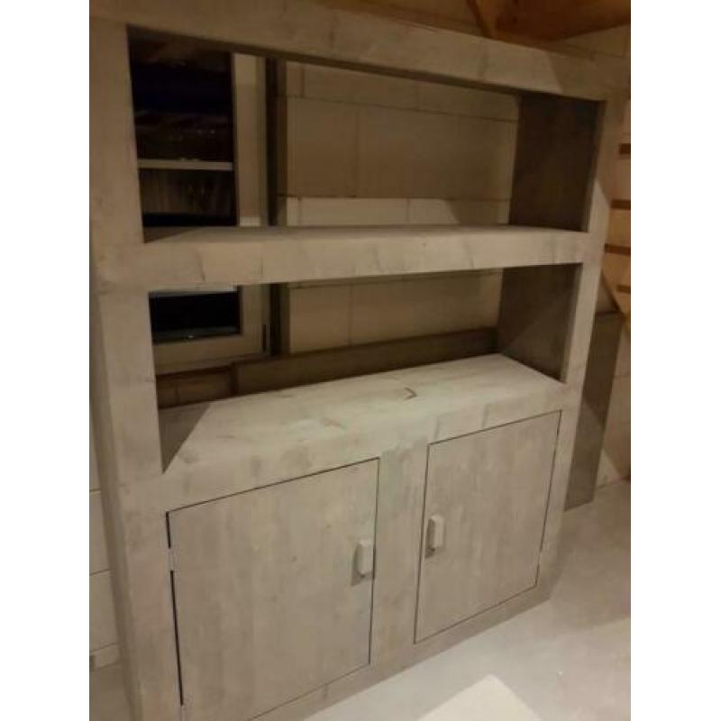 steigerhout wandkast slaapkamer, mancave, bar