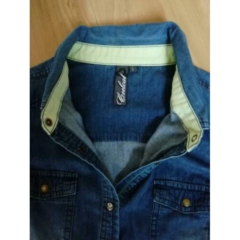 Spijkerblouse (Cool cat) Z.g.a.n maat L