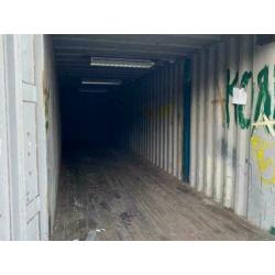 Zeecontainer/ opslagcontainer 40ft (verlichting)