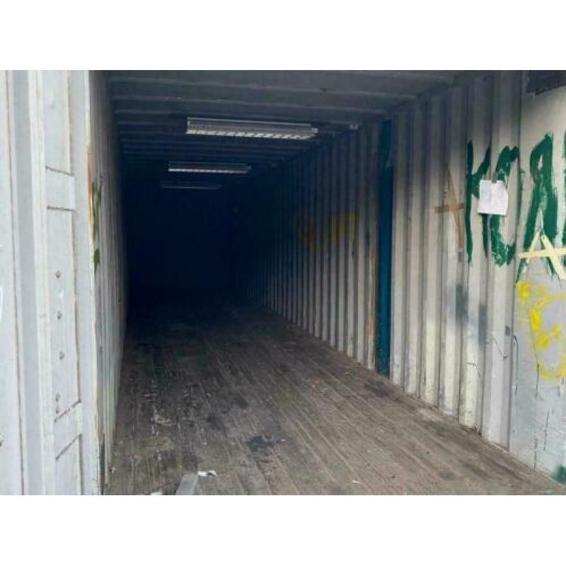 Zeecontainer/ opslagcontainer 40ft (verlichting)