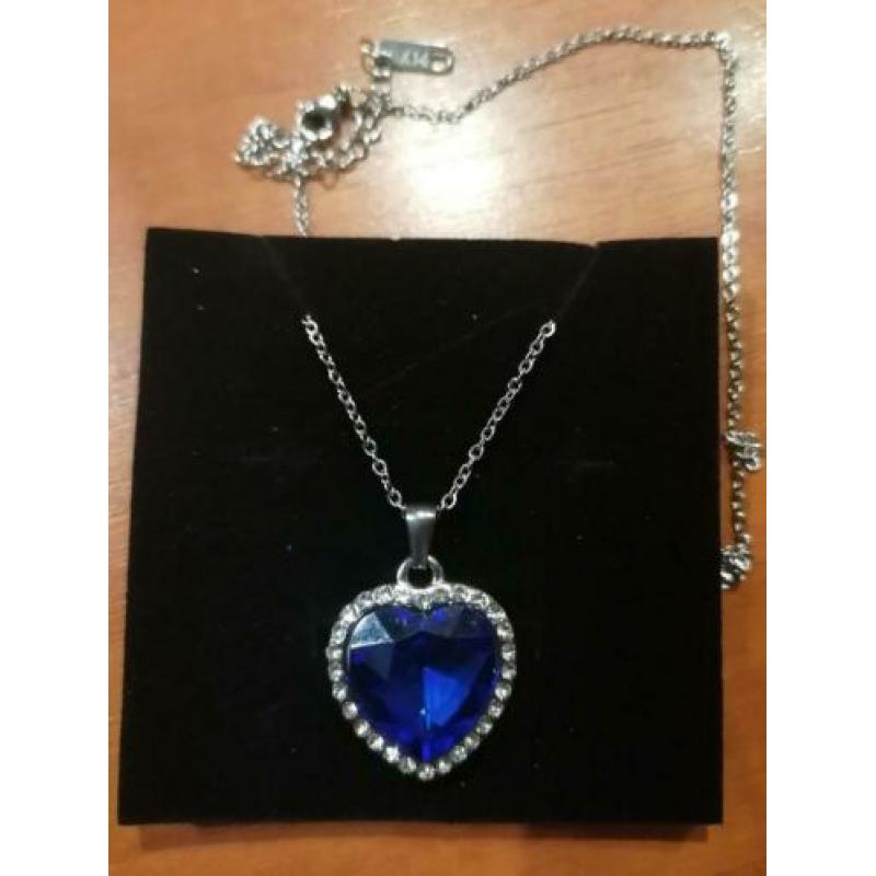 Ketting titanic hart met swarovski steentjes