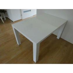 Eettafel wit hoogglans 4-personen vier personen tafel