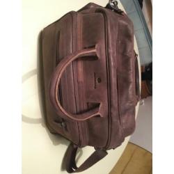 Lederen luiertas Micmagbag