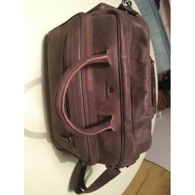 Lederen luiertas Micmagbag