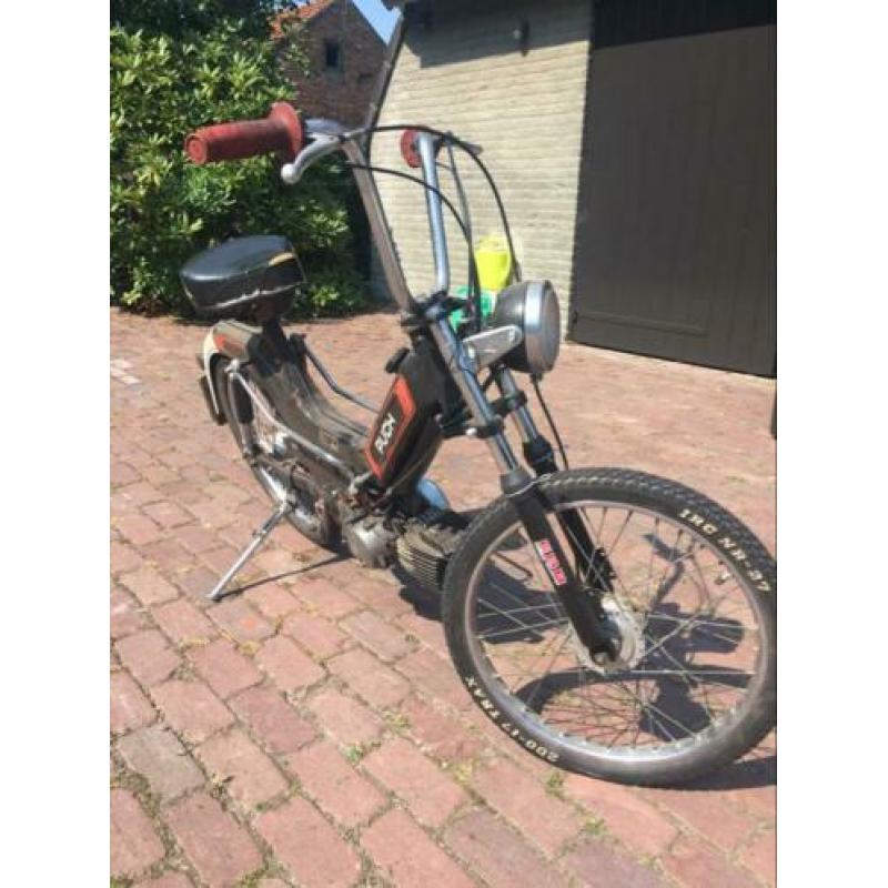Puch maxi snor blauw kenteken
