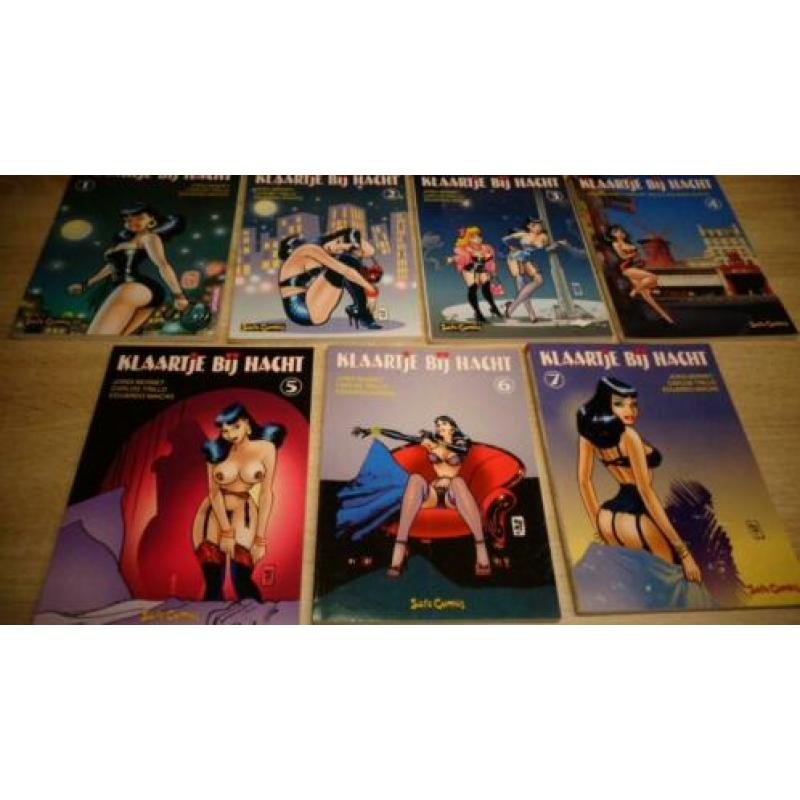 Klaartje bij nacht stripboeken 7 stuks zgan