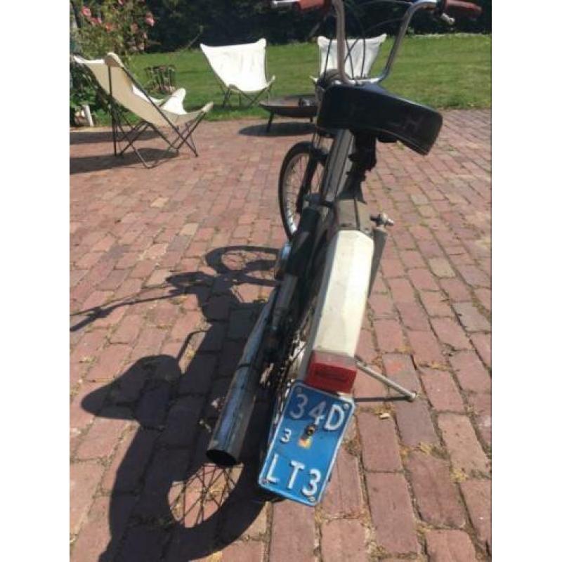 Puch maxi snor blauw kenteken