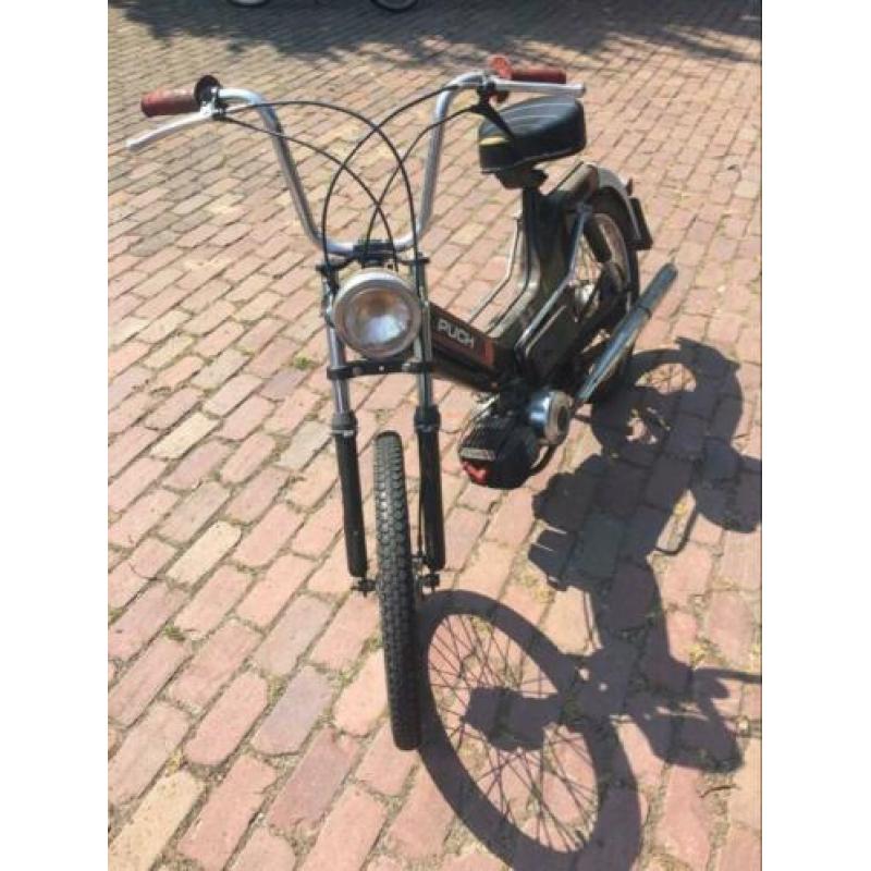 Puch maxi snor blauw kenteken