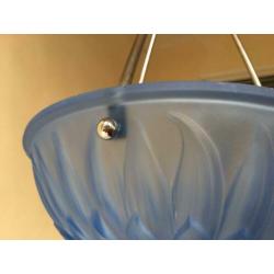Blauw Lamp Hanglamp Plafondlamp Schaallamp Art Deco